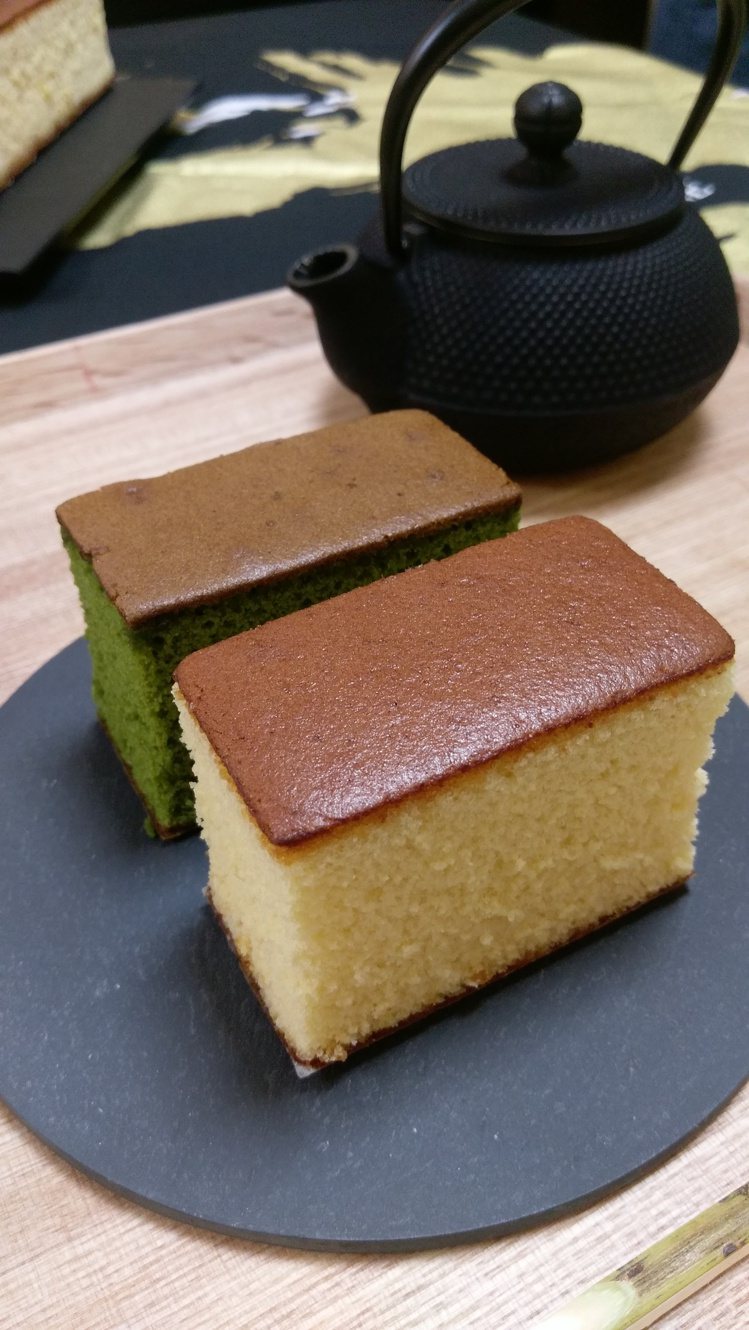 黑船長崎蛋糕，有抹茶與原味兩種口味。圖／記者江佩君攝影