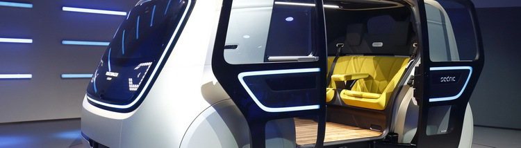Volkswagen Group在日內瓦車展發表Sedric概念電動自駕車。 圖...