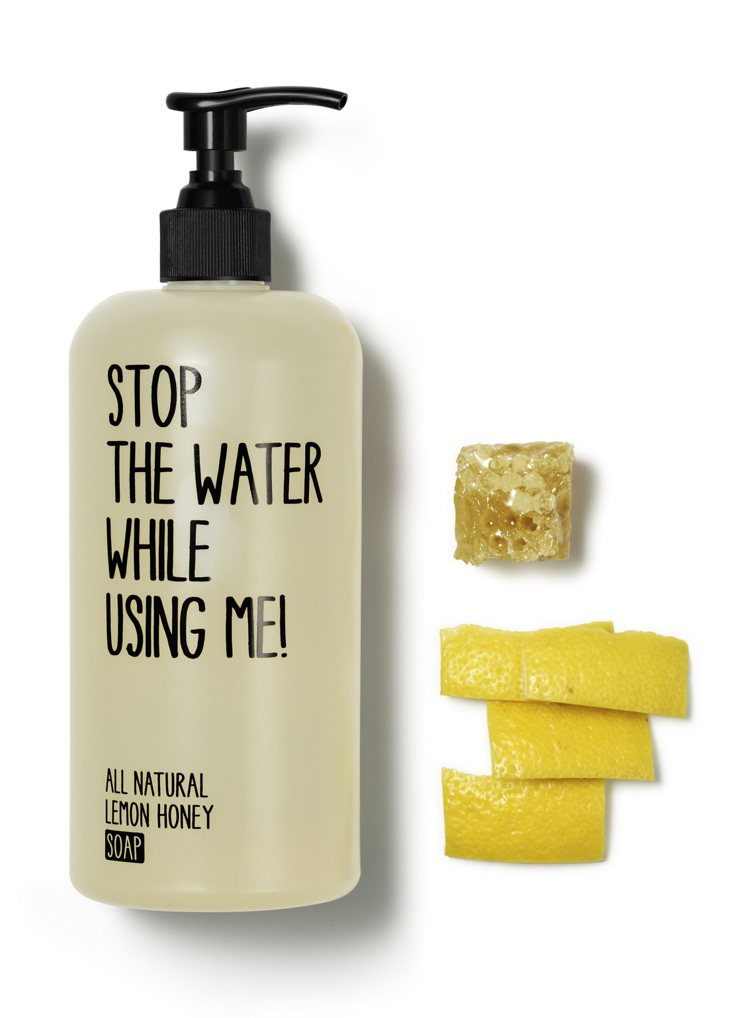 檸檬蜂蜜液體皂，200 ml，650元。圖／Stop the water whi...