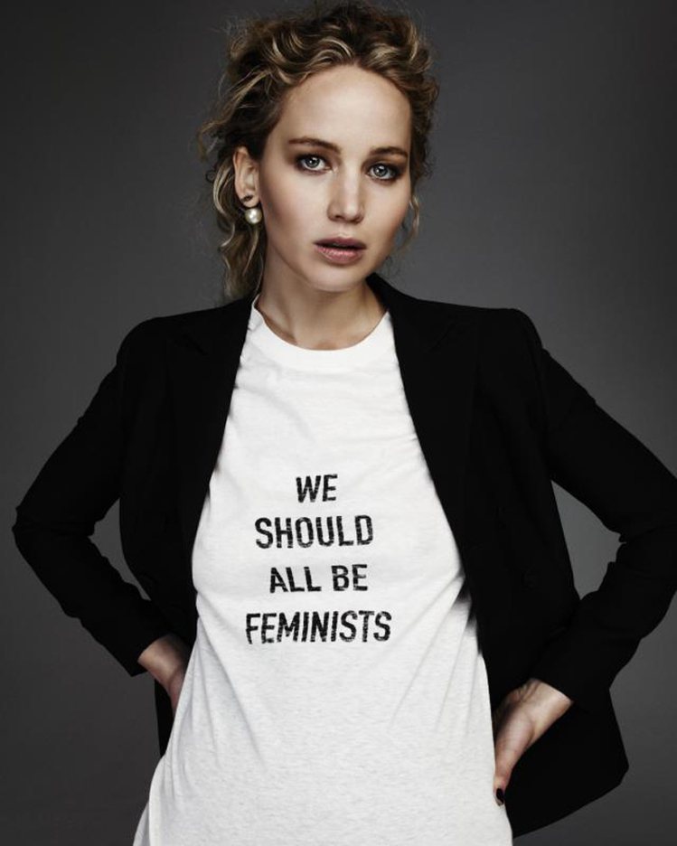 珍妮佛勞倫斯是詮釋「We Should All be Feminists」態度的...