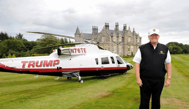 川普被禁搭這架 24K金裝潢的私人直升機