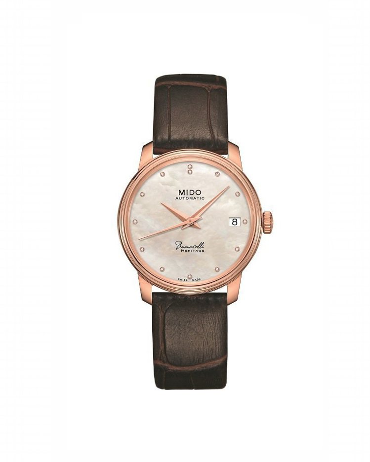 美度Baroncelli Heritage永恆系列復刻超薄腕表，37,300元。圖／MIDO提供