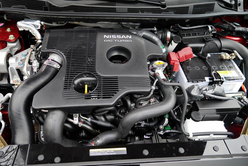 承襲自NISSAN當家超跑GT-R的DIG TURBO渦輪引擎技術。 記者陳威任...