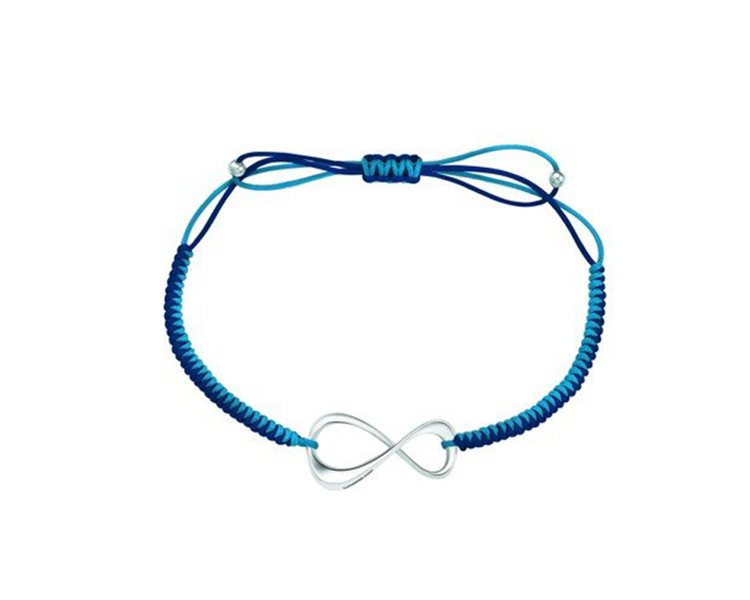萬寶龍UNICEF系列藍色女仕手環，6,300元。圖／Montblanc提供