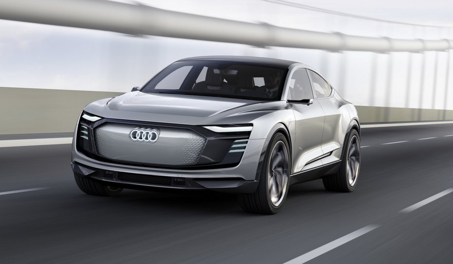 全新Audi e-tron Sportback concept概念車預計2019年正式投入量產。 圖／台灣奧迪提供