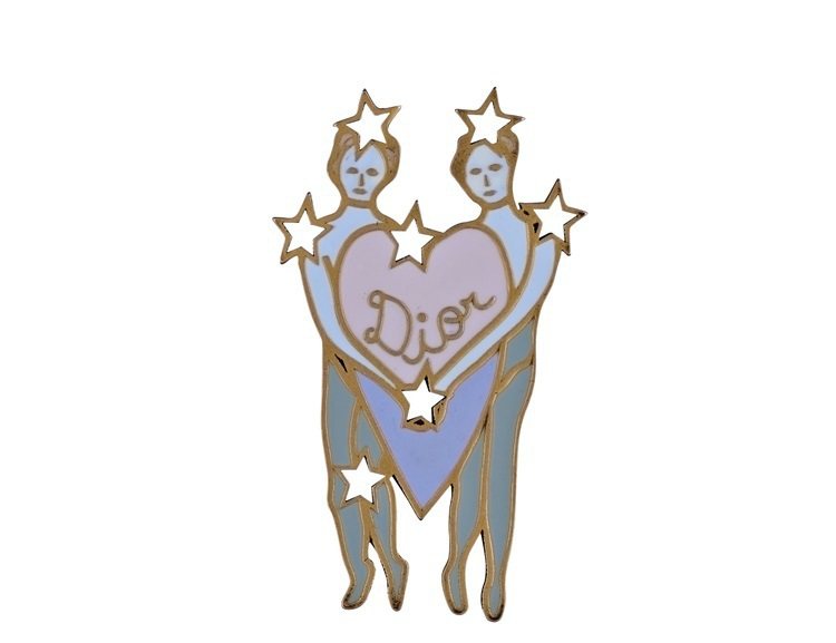 My Lady Dior Star雙子座幸運徽章，售價1,300元。圖／DIOR提供