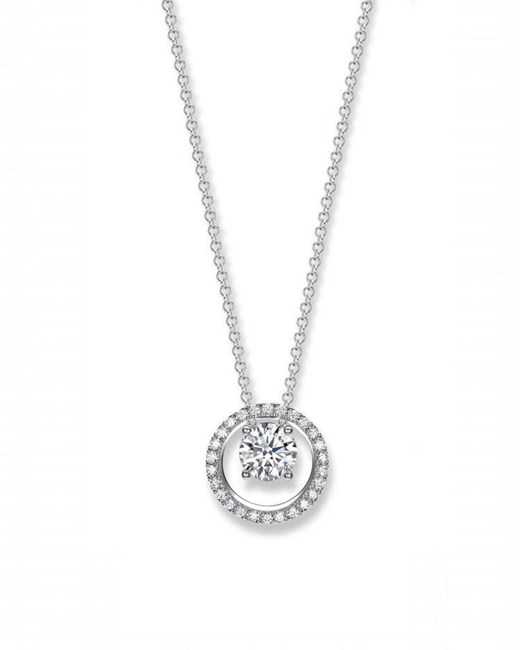Infini Love Diamond Iconic系列18K白金鑽石項鍊，69...