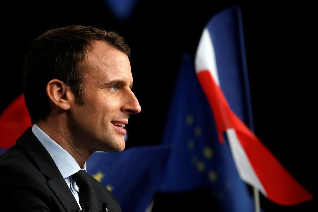 馬克宏為法國史上最年輕的總統。圖／路透
