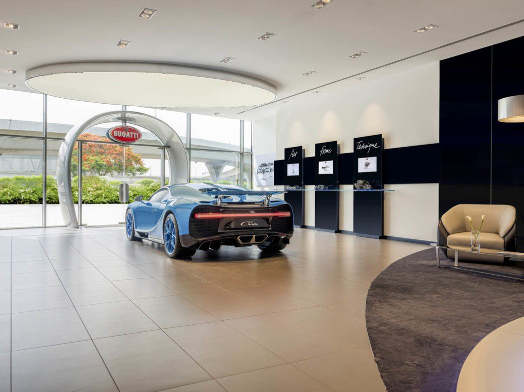 Bugatti位於杜拜的展示間。圖／Bugatti提供