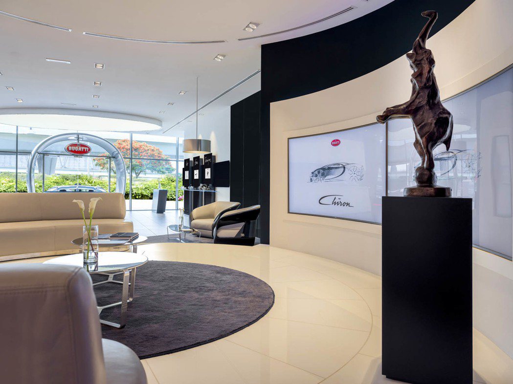 Bugatti位於杜拜的展示間。圖／Bugatti提供