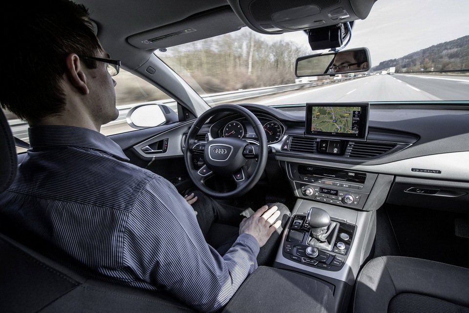 Audi A7自動駕駛測試車。圖／Audi提供