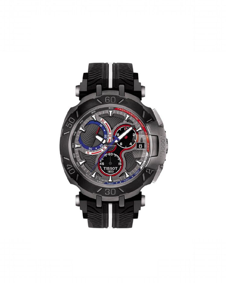 天梭競速系列Nicky Hayden限量版腕表，僅有2017只， 約27,400元。圖／Tissot提供