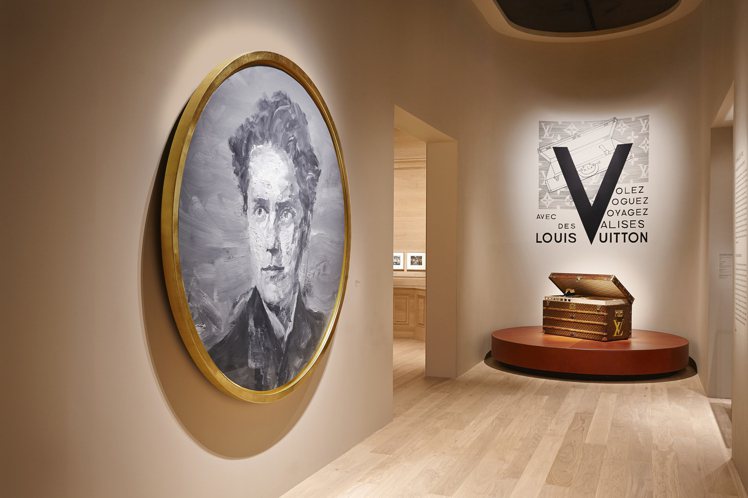 嚴培明的油畫作品「青年路易．威登」也在本次展出項目中。圖／LV提供