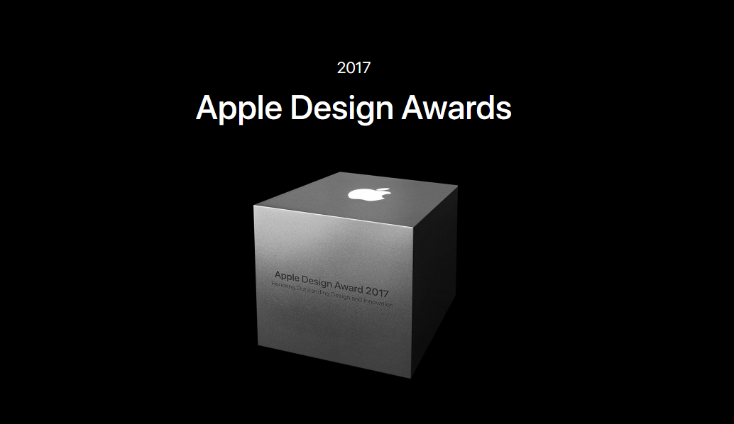 Apple Design Award 2017 Winner。圖取自Apple ...