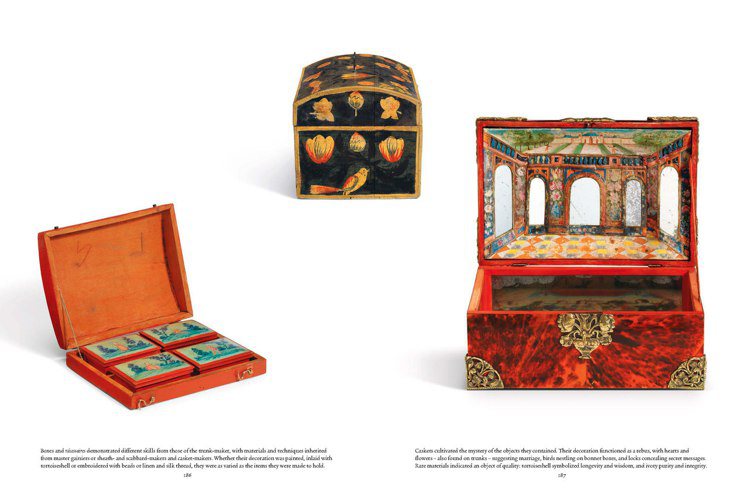 各式各樣具各地文化色彩的箱子，都是加斯頓的蒐藏品。圖／LV提供