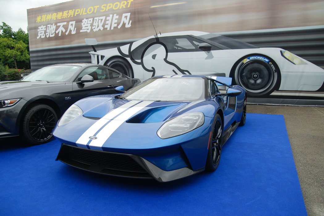 美式經典超跑 Ford GT！這也是全中國唯一的一輛。 記者林鼎智／攝影