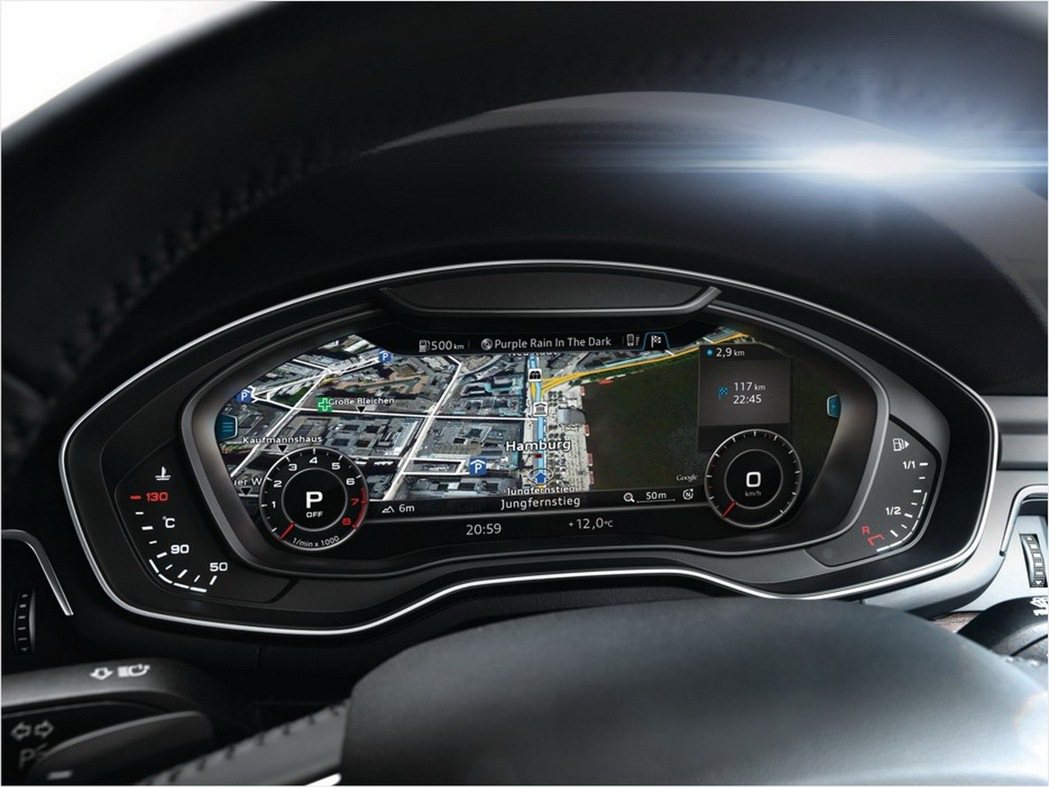 搭載12.3吋Audi Virtual Cockpit全數位虛擬座艙，並將繁體中...