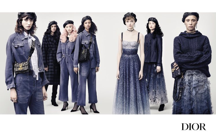 Dior 2017秋冬以藍調情懷作為設計主軸。圖／Dior提供