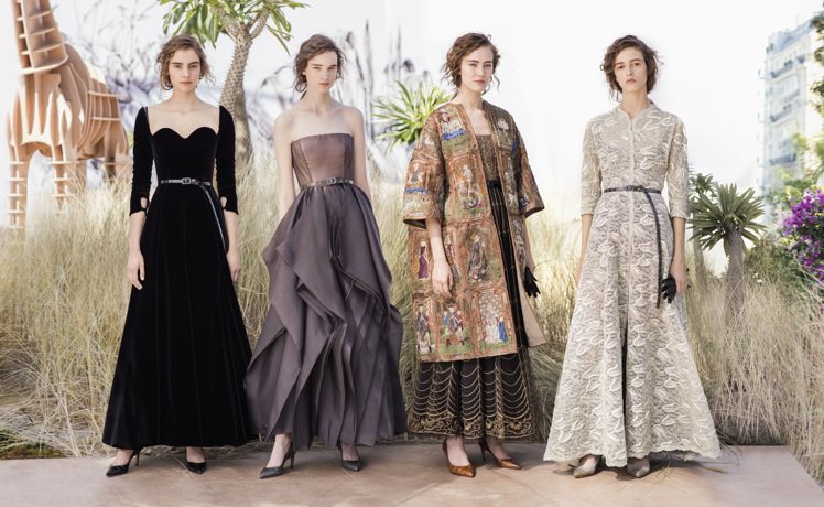 創意總監Maria Grazia Chiuri以探索世界為主題，設計66件高級訂製服作品。圖／Dior提供