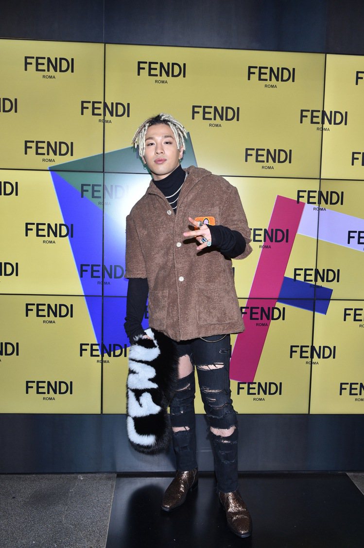 BIGBANG太陽參與FENDI品牌活動。圖／FENDI提供