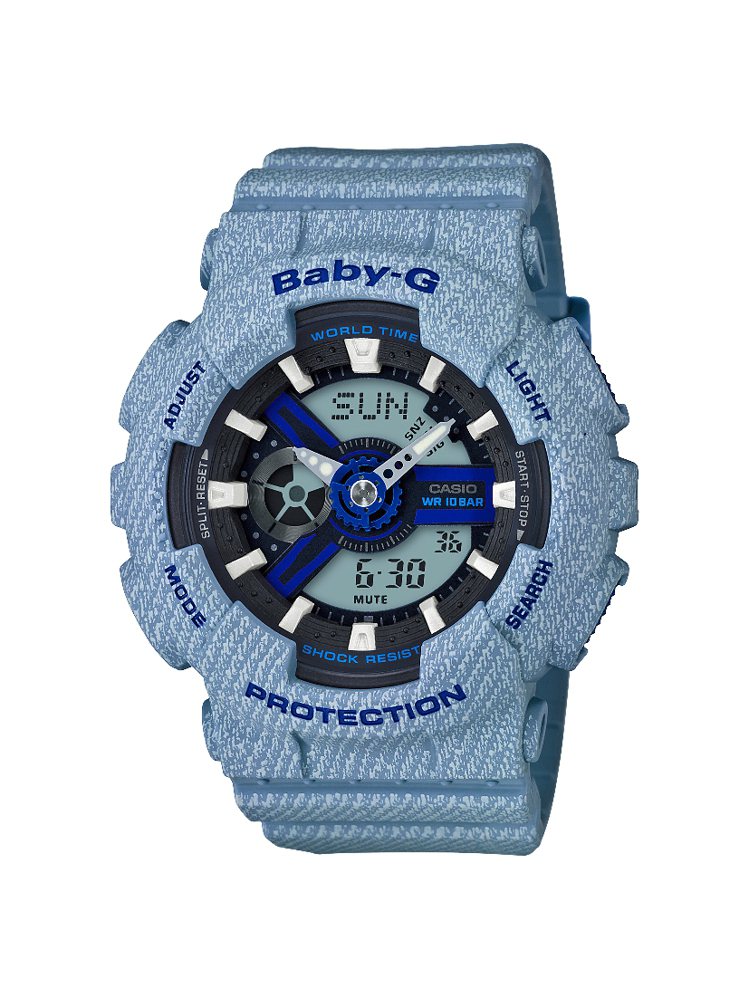 BABY-G BA-110DE-2A2腕表，約4,500元。圖／Casio提供