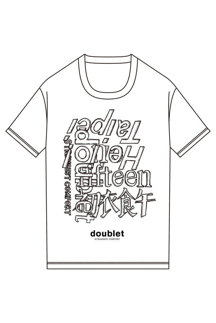 HELLO！TAIPEI系列Logo手繪限量T恤，售價2,980元。圖／初衣食午...