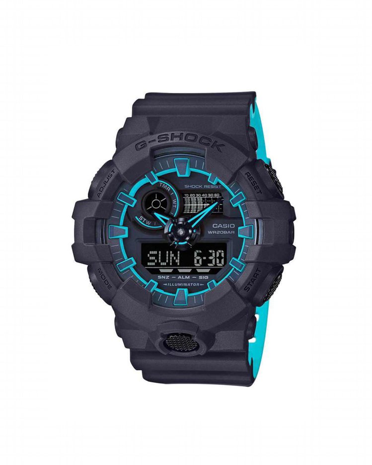G-Shock GA-700SE-1A腕表，約4,200元。圖／Casio提供
