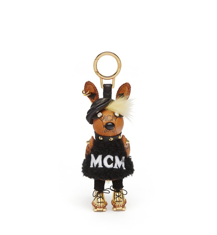 MCM秋冬推出的龐克兔鑰匙圈吊飾相當可愛。圖／MCM提供