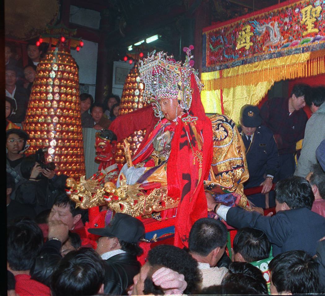 湄洲媽祖祖廟鎮殿媽祖金身1997年首度來台。本報資料照片