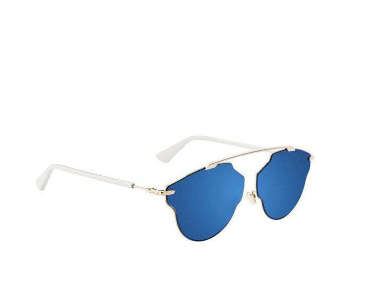 Dior So Real Pop藍色鏡面太陽眼鏡。圖／Dior提供