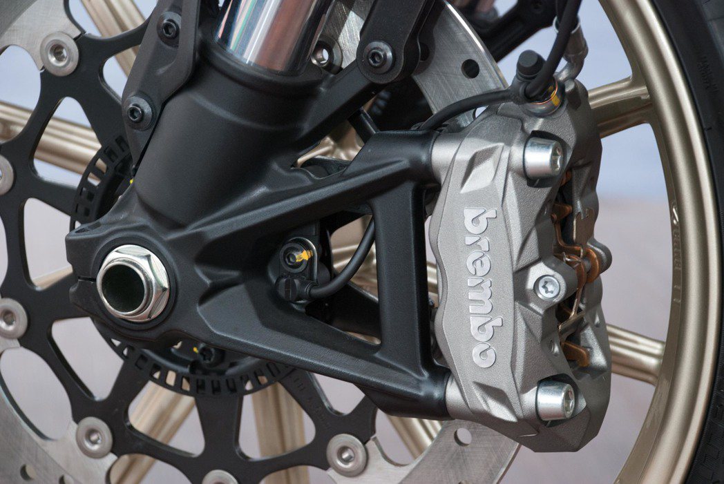 Ducati Scrambler Café Racer煞車系統。記者林昱丞／攝影