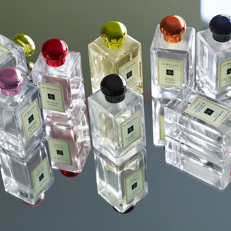 Jo Malone推出彩色瓶蓋，台灣僅有台北101專門店可加購。圖／Jo Malone提供