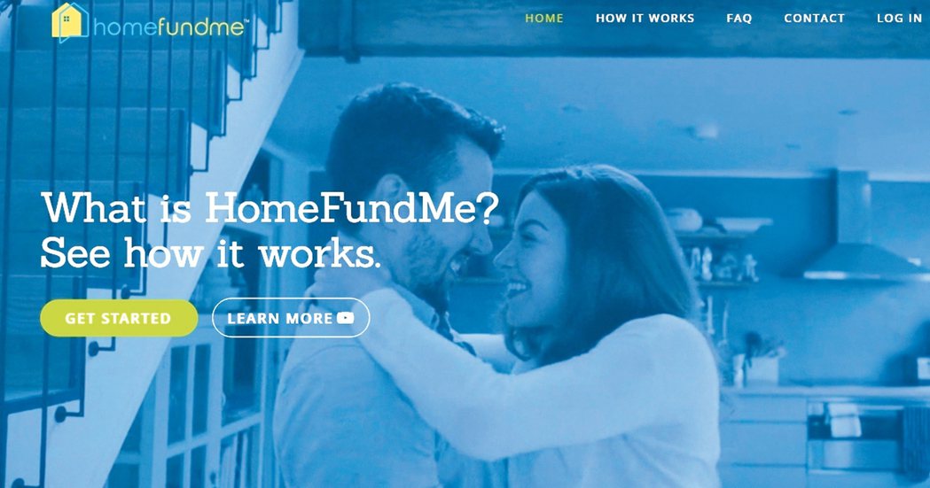 Home Fund Me為鎖定潛在購屋者推出的頭期款募資平台。 圖／取自Home...