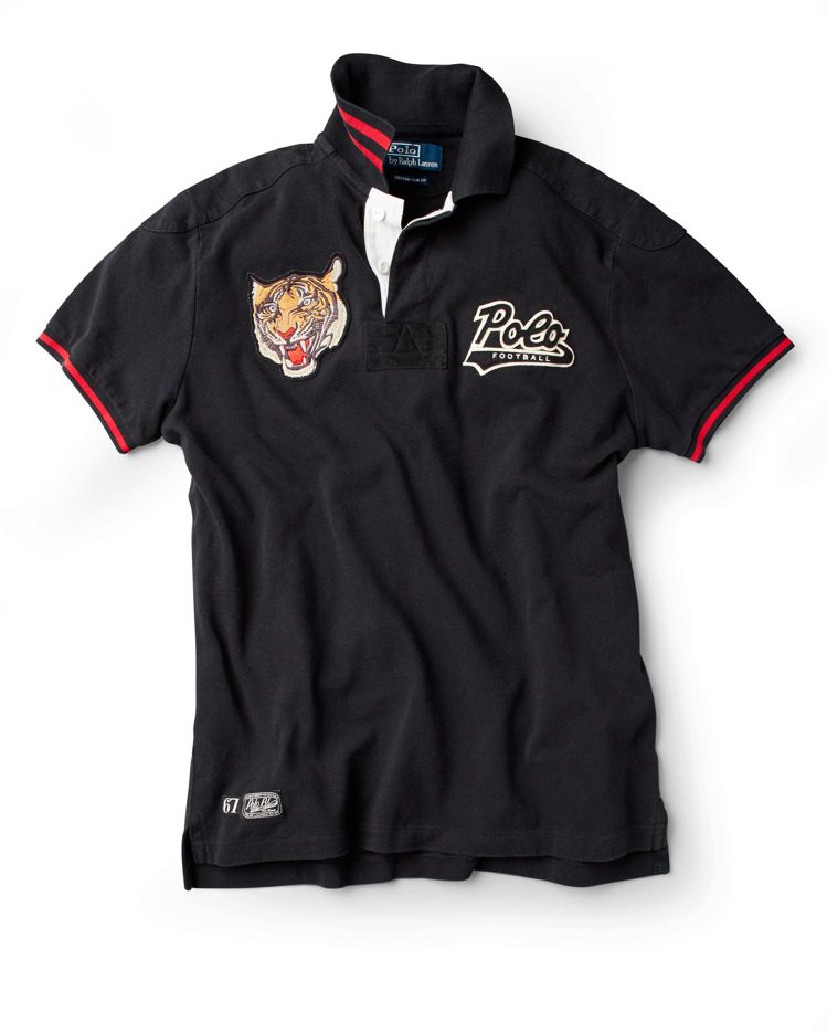 限量版Collegiate Polo衫進行到第4款，以虎頭布章為特色。圖／Ralph Lauren提供