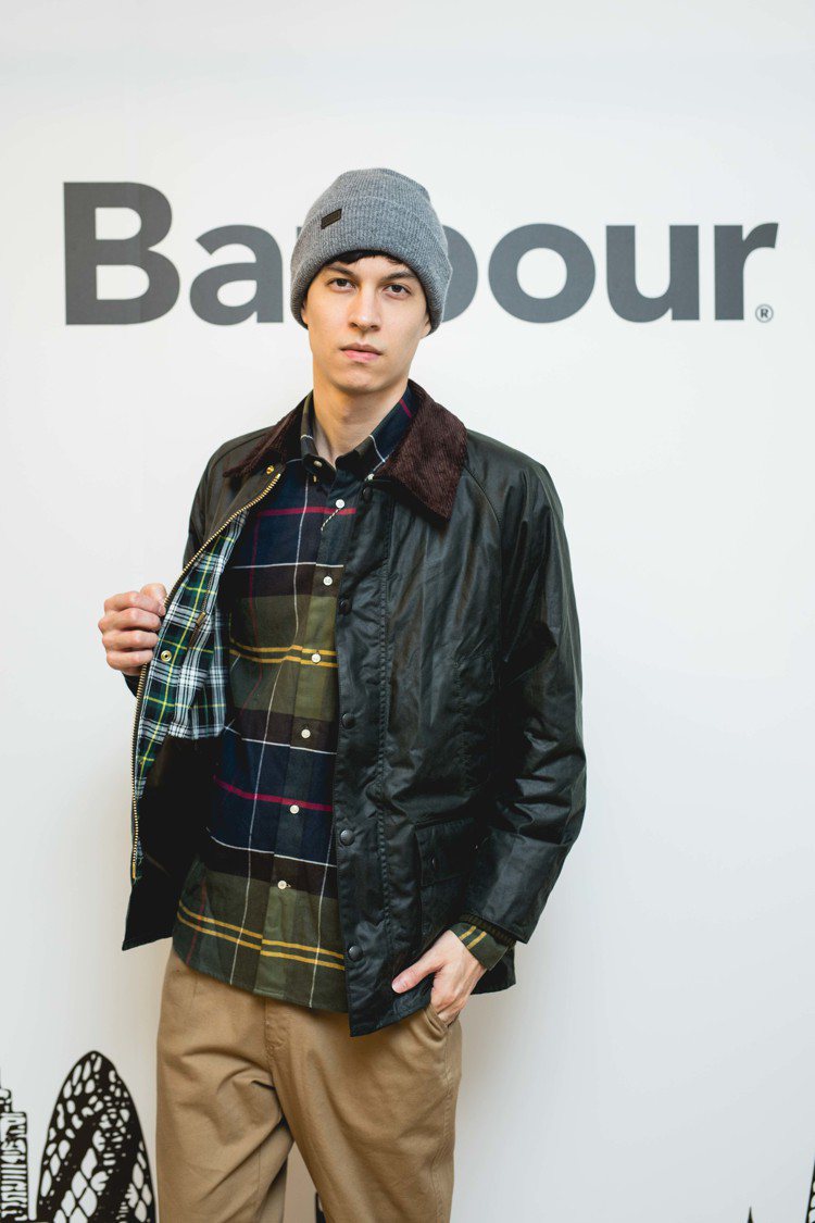 男模詮釋Barbour Bedale原創復刻版外套。圖／Barbour提供