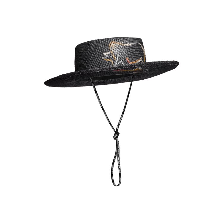 黑色手繪水牛圖騰草帽，售價36,000元。圖／Dior提供