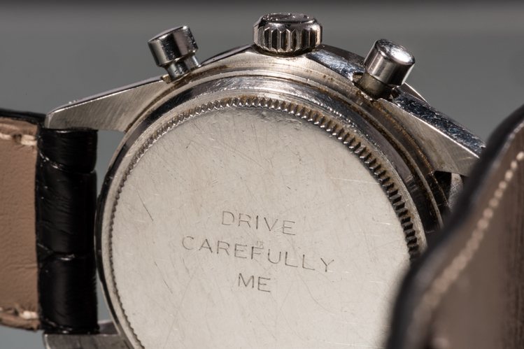 保羅紐曼的這只型號6239的勞力士宇宙計時迪通拿腕表，表背是保羅紐曼妻子贈表時的...