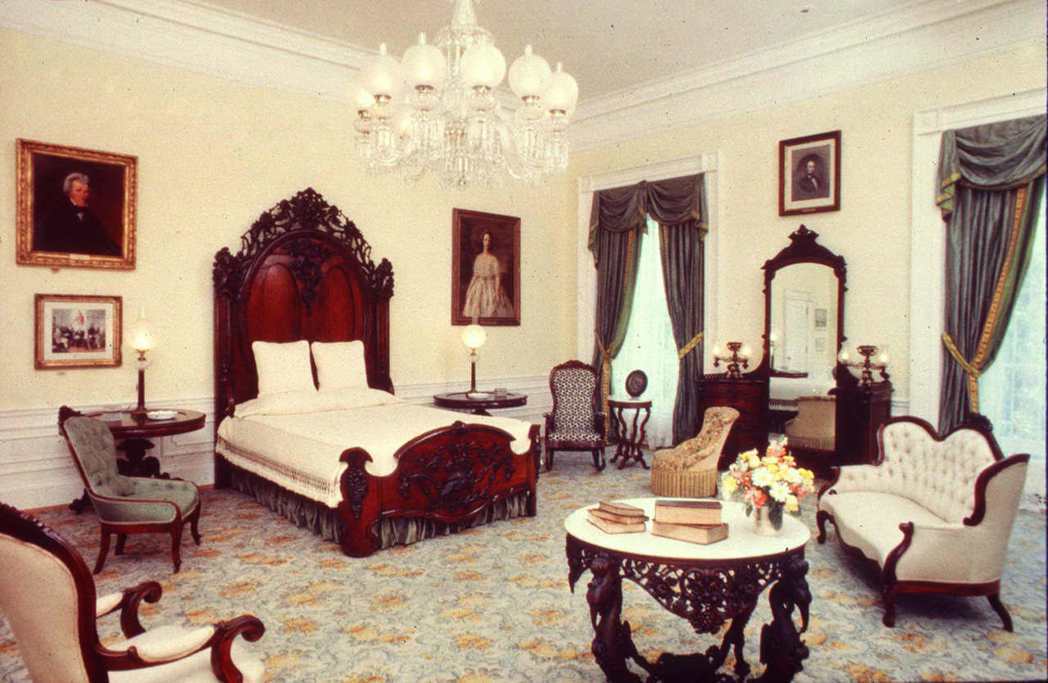 林肯臥房是白宮知名的鬧鬼地點。 （路透）