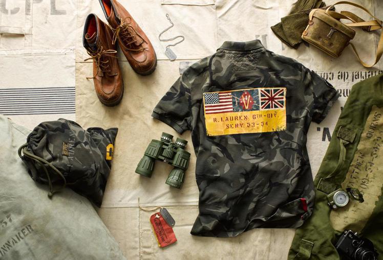 Military限量polo衫（背面），售價9,080元。圖／Polo Ralph Lauren提供