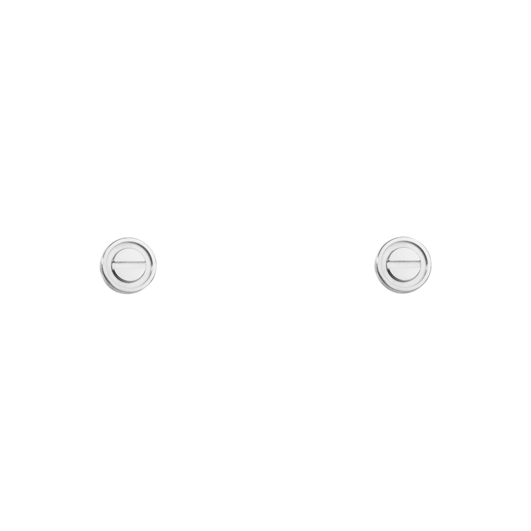 卡地亞 LOVE 系列白K金單顆耳環，45,000元。圖／卡地亞提供