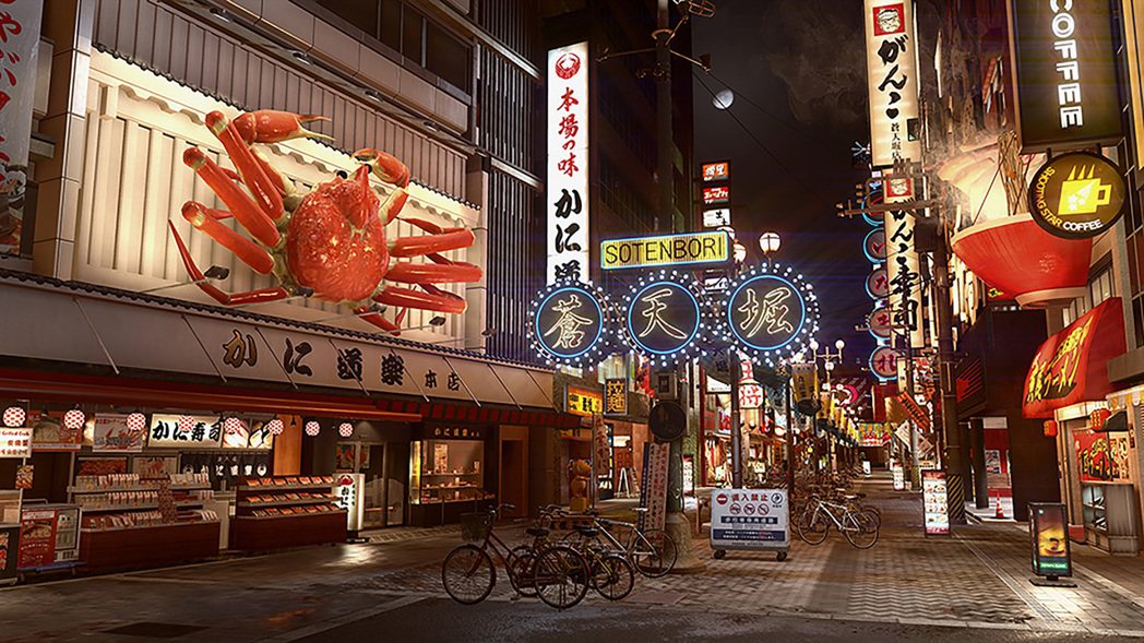 遊戲中的重要場景之一，大阪蒼天崛。圖／SEGA提供