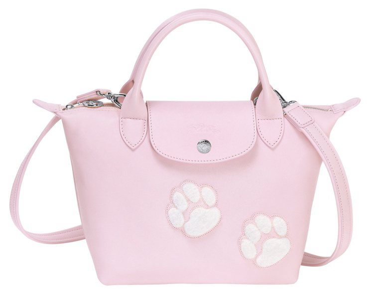 狗年限定蠟筆粉色手袋，售價16,800元。圖／Longchamp提供