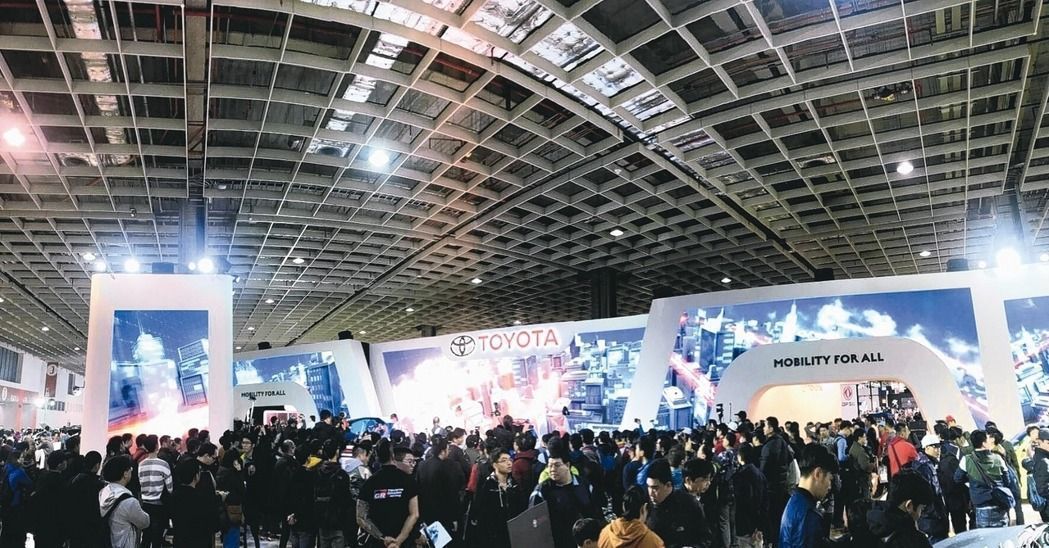 台北車展本屆參觀人潮創新紀錄，突破27萬人次。  和泰車／提供