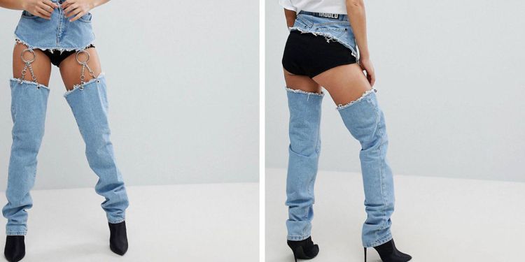 英國服裝品牌ASOS推出新品「無褲檔牛仔褲」引發網友討論。ASOS提供