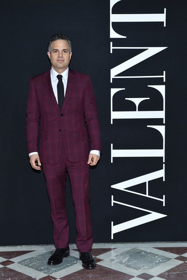 男星Mark Ruffalo出席Valentino秋冬男裝秀。圖／Valenti...