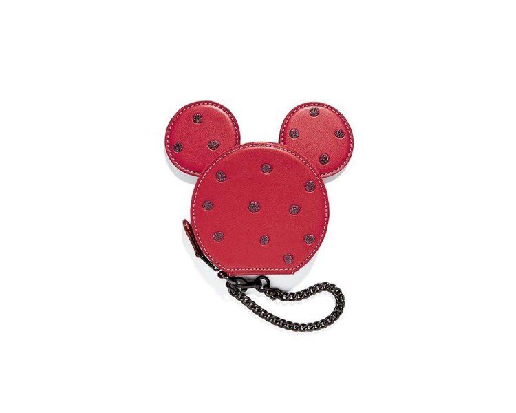 Disney x COACH Minnie Mouse零錢包，售價3,900元。圖／COACH提供