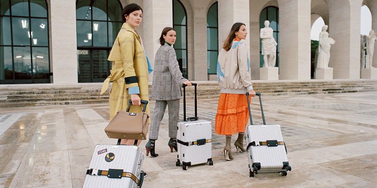 RIMOWA在去年與精品品牌Fendi推出聯名行李箱，叫好又叫座。圖／摘自RIMOWA官網