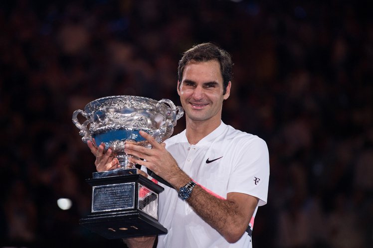 勞力士代言人費德勒（Roger Federer）勇奪2018年澳洲網球公開賽錦標...