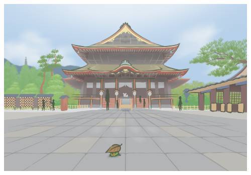 信州善光寺為日本信仰重地。圖／摘自旅かえる遊戲畫面