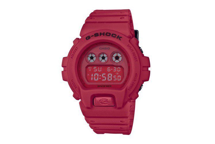 G-Shock Red Out系列DW-6935C-4腕表，約3,900元。圖／...